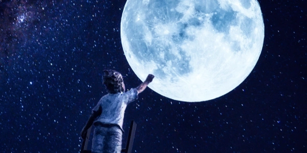 Als Kind den Mond entdecken